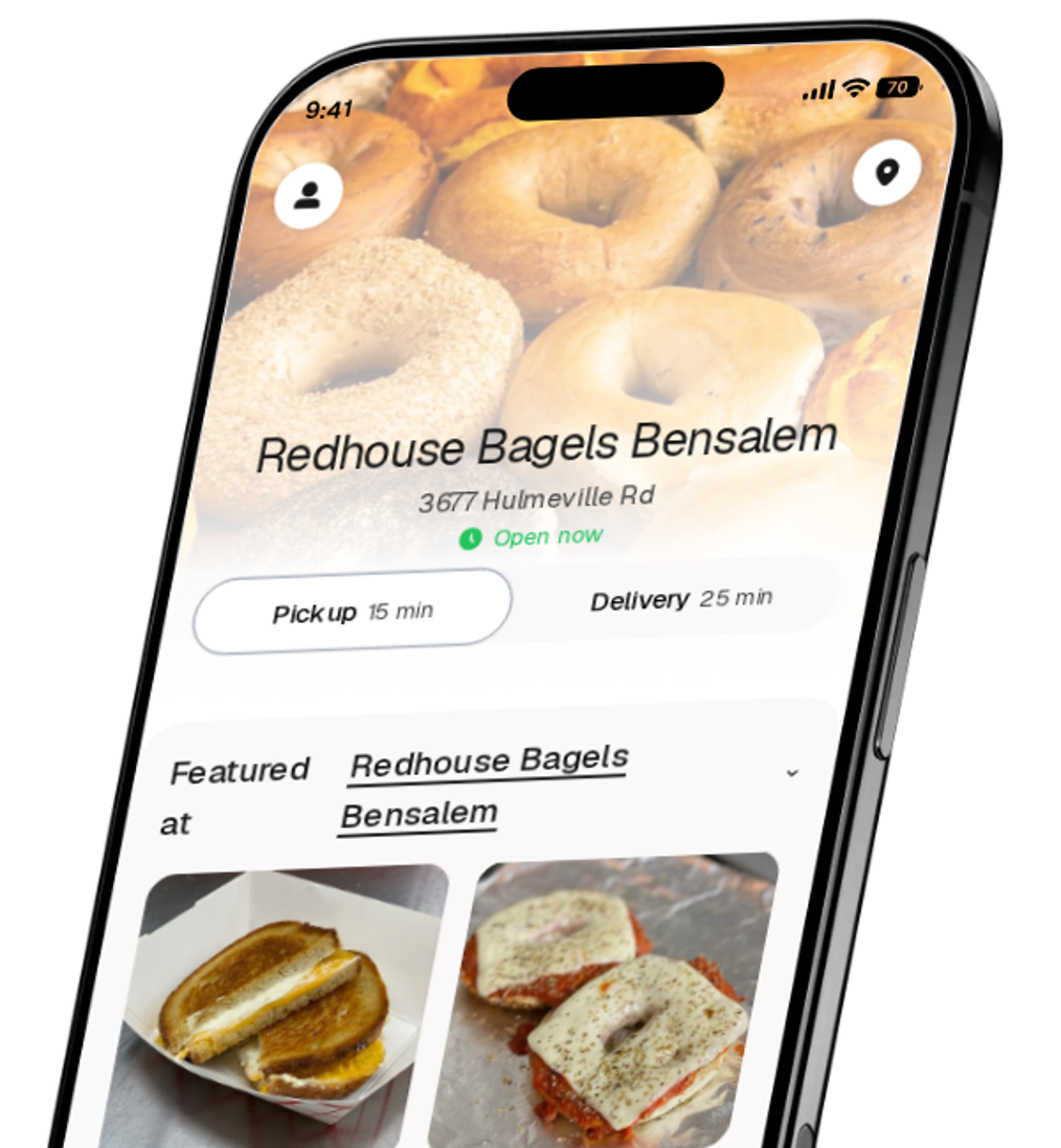 Redhouse Bagels Bensalem app preview